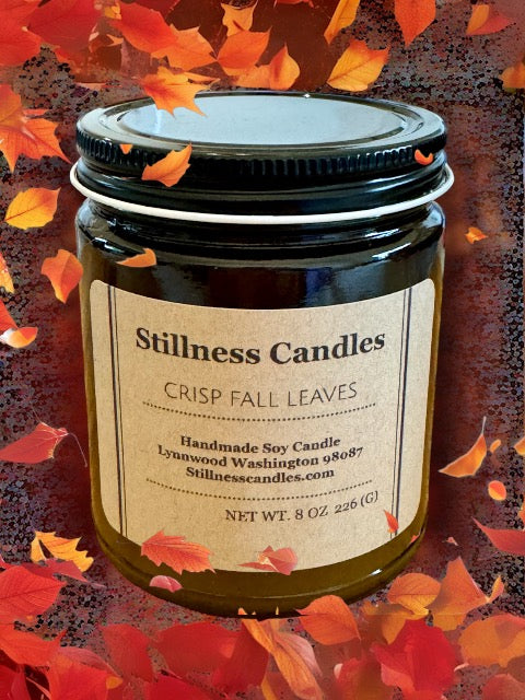 Crisp Fall Leaves Natural Soy Candle 8 oz