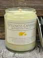 Butterscotch Natural Soy Candle 8 oz clear vessel