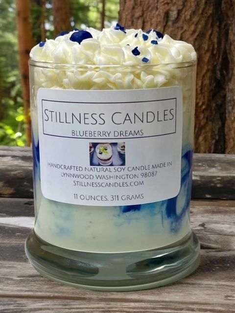 Blueberry Dreams Dessert Candle