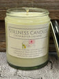 Cocoa Butter Cashmere Natural Soy Candle 8 oz clear vessel