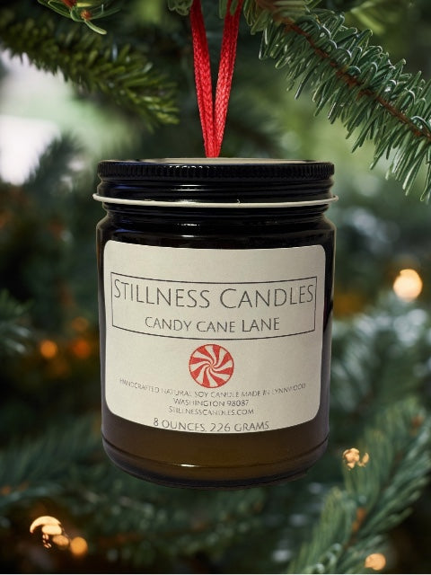 Candy Cane Lane Natural Soy Wax Candle 8oz