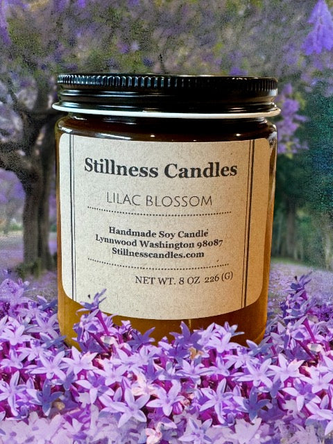 Lilac Blossom Natural Soy Candle 8oz