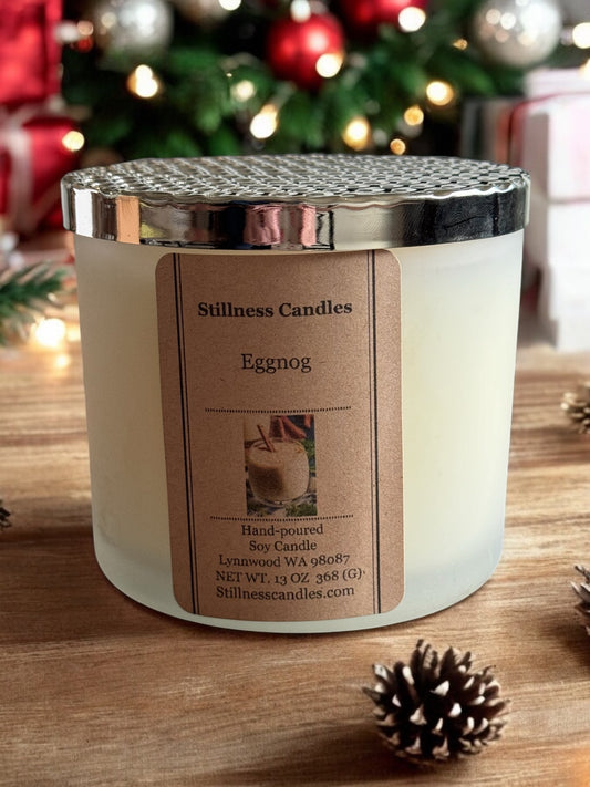 Egg Nog Soy Wax Luxury Candle 13 oz