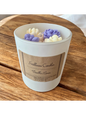 Lux Soy Candle embedded with cute flowers - Vanilla Bean