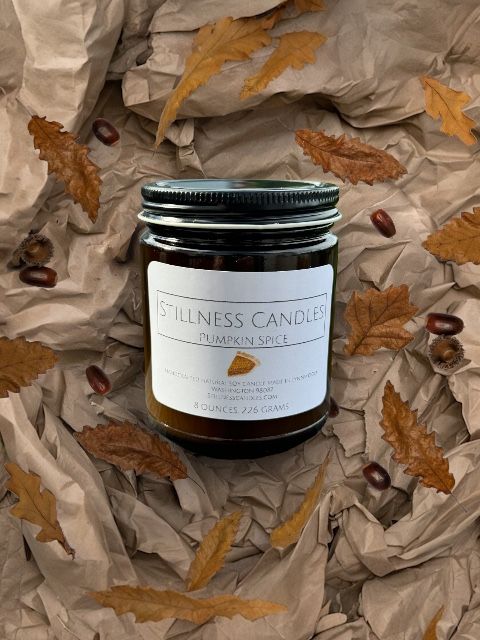 Pumpkin Spice Natural Soy Wax Candle 8 oz