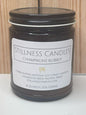 Champagne Bubbly Natural Soy Candle 8 oz brown vessel